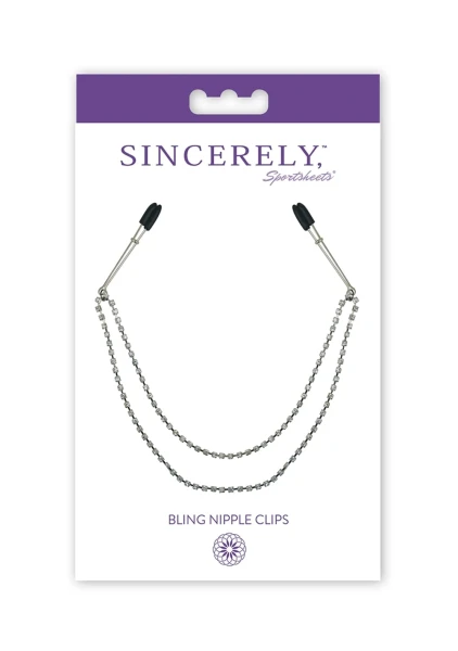 Sincerely Midnight Bling Nipple Clamps