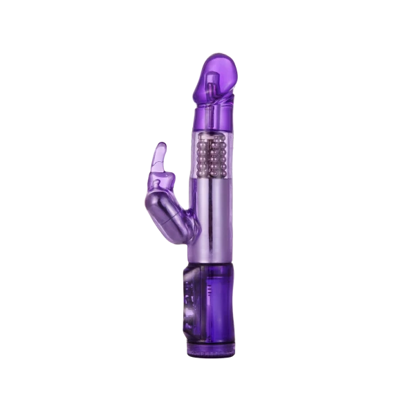 Rabbit Vibrator With 5 Rows Of Rotating Beads