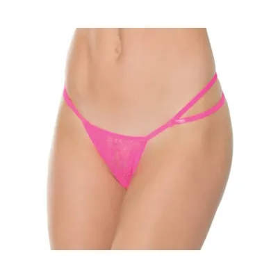 Adjustable G string Pink Os Hanging