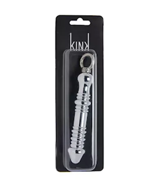 Kink Range Metal Phallic Plug With Ring - Silver - 7 Inch — image 5 of 6