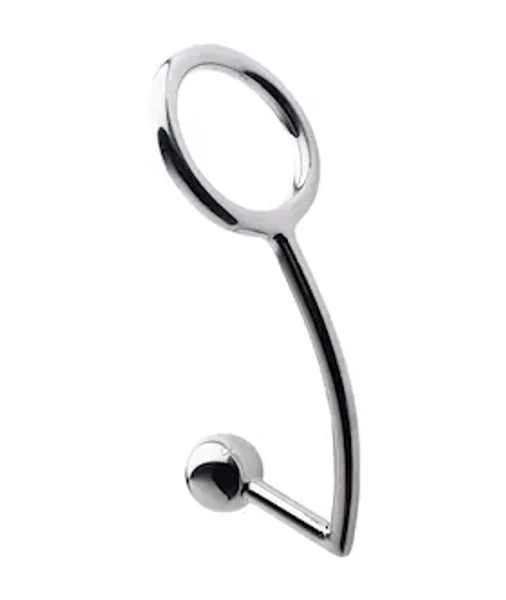 Kink Range Cock Ring Anal Anhcor - Small - Silver - 45mm — image 3 of 4