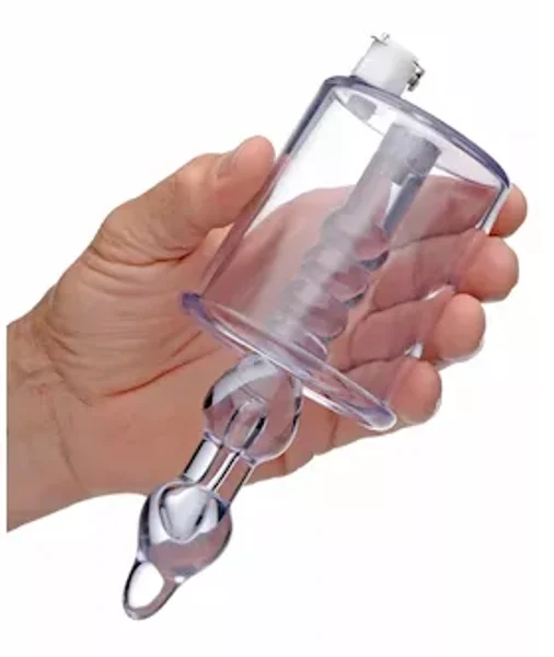 Anal Pump Cylinder With Stimulator Shaft - Clear — image 6 of 10