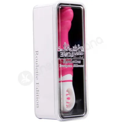 Silicone Roulette Croupier Pink Vibrator