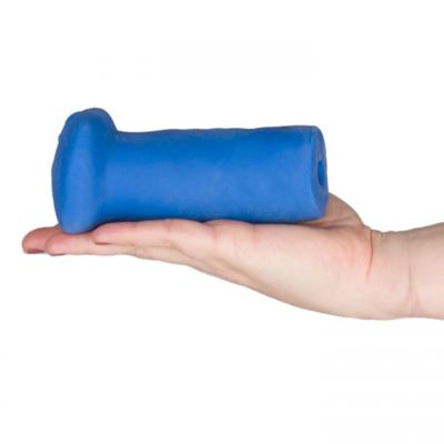 Bondara Blue Ultra Soft Beaded Vagina Masturbator 5 Inch