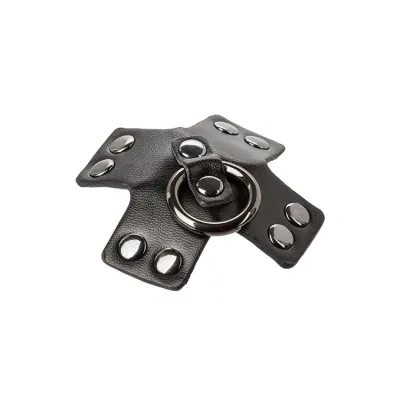 California Exotic O Ring Black Cross BDSM Nipple Pasties