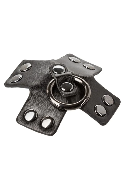 California Exotic O Ring Black Cross BDSM Nipple Pasties