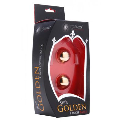 Sirs Gold Plated 1 in Kegel Balls