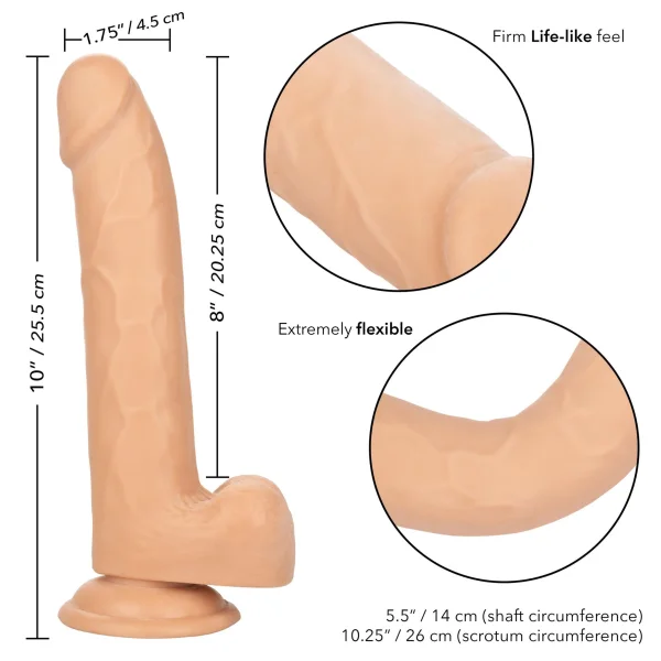 Size Queen 8 inch-20.25 Cm - Ivory