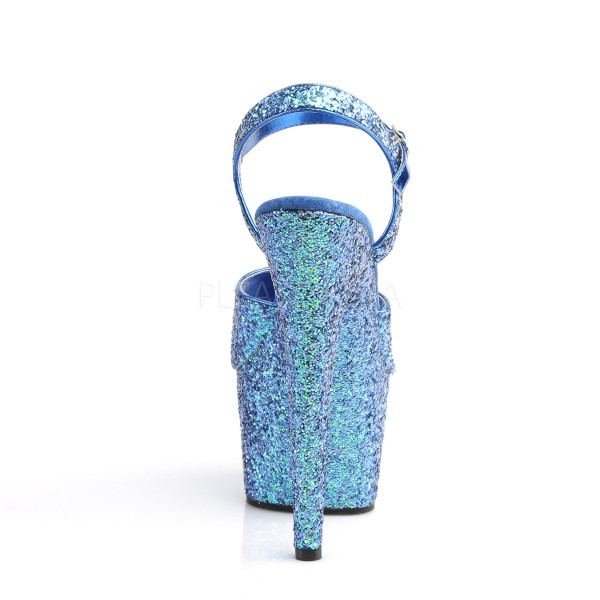 7 inches Heel, 2 3/4 inches PF Holo Glitter Ankle Strap Sandal — image 8 of 8