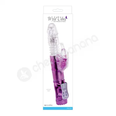 Wyld Vibes Purple Deep Stroker Butterfly Thrusting Vibrator