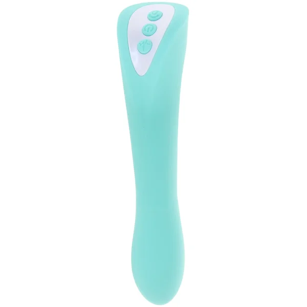Come With Me Rechargeable Silicone G-Spot Vibrator With Come Hither Motion By Evolved Novelties - Green