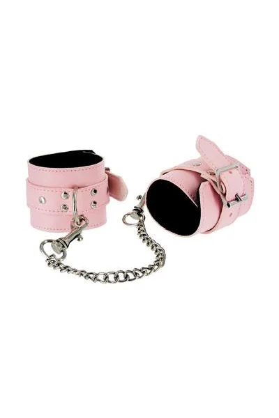 Strict Leather Pink Bondage Set