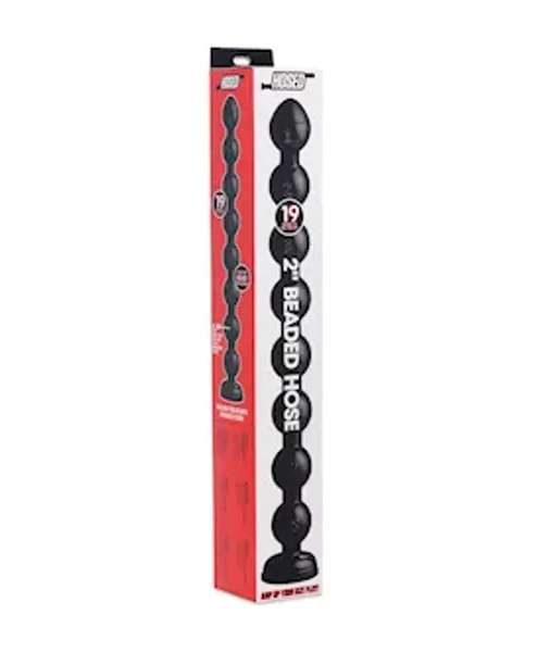 Hosed 19 Inch Beaded Thick Anal Snake - Black - 19.7 Inch — image 5 of 6