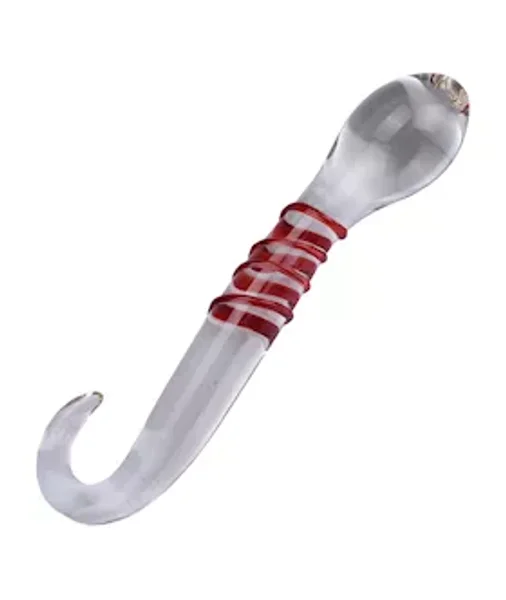 Red Lines Glass Massager  - Clear - 6.8 Inch — image 2 of 2