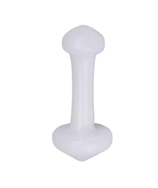 Spinning White Glass Butt Plug  - White - 7.4 Inch — image 2 of 2