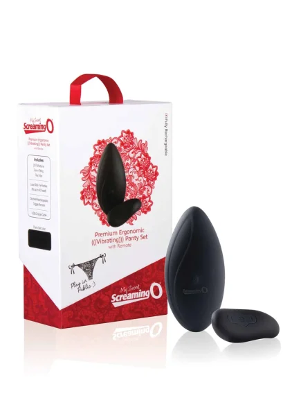 Premium Ergonomic Remote Panty Set - Black - Each