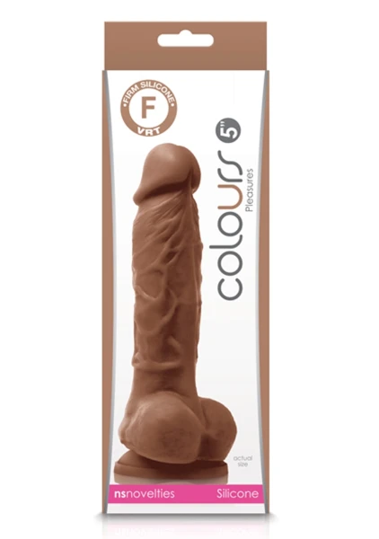 Colours Pleasures 8 Inch Caramel Silicone Suction Cup Dildo