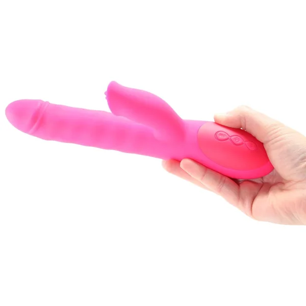 Adam & Eve Eve's Rotating Rabbit Flicker Dual Stim - Pink