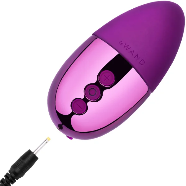 Le Wand Chrome Point Vibrator - Dark Cherry