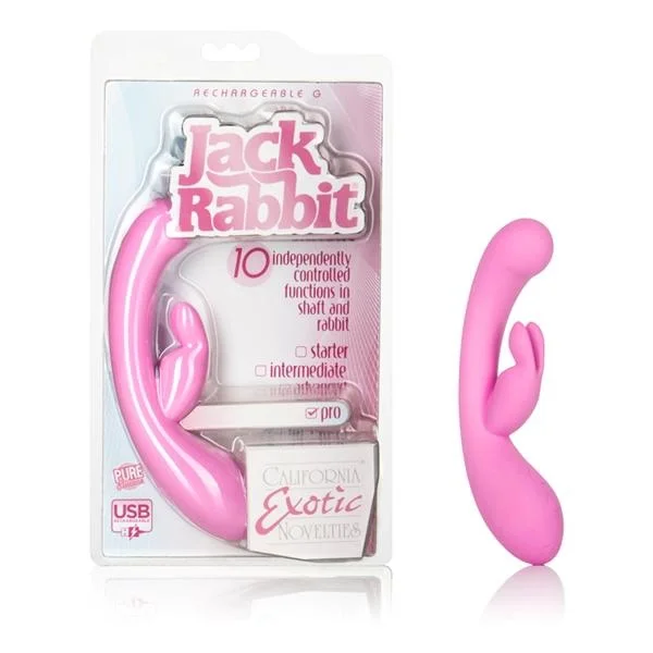 Rechargeable G Jack Rabbit Vibrator Pink — image 8 of 8
