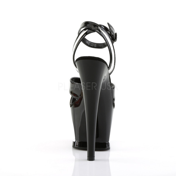 7 inches Heel, 2 3/4 inches Cut-Out PF Wrap Around Ankle Strap Sandal