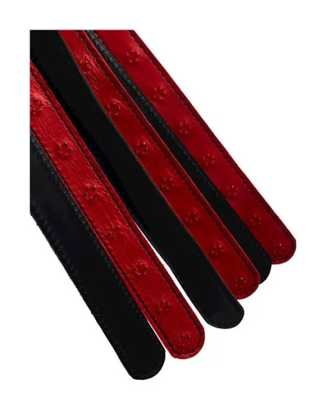 Bound X Leather Flogger With Spikes