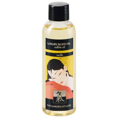 Shiatsu Luxury Body Oil Vanilla Flavoured Edible Massage Oil 100ml