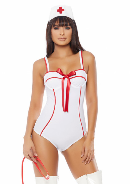 In Perfect Health Sexy Nurse Costume - White - Cheap Sexy Underwear