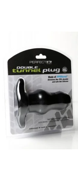 Double Tunnel Plug X-Large Black — image 6 of 6