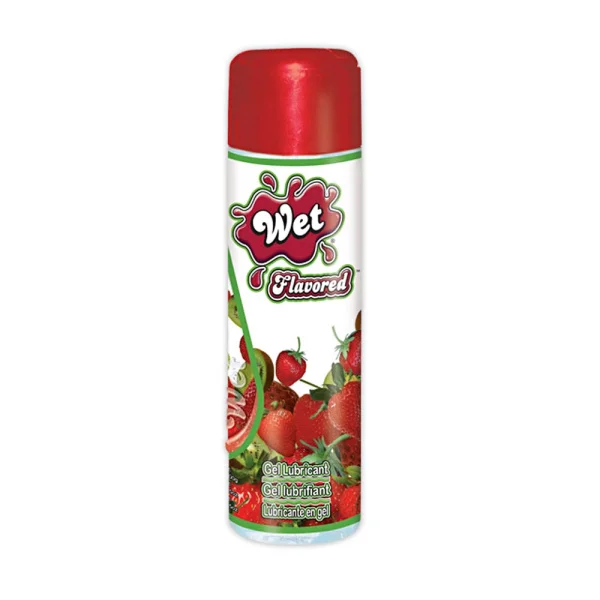 Wet Flavored Sexy Strawberry Water-Based Lube | 3oz