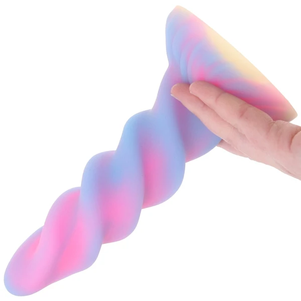 Moon Rider Glow In The Dark Unicorn 8" Silicone Suction Cup Dildo By Creature Cocks