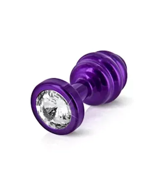 Anni Ano Ribbed Butt Plug - Purple - 25mm — image 4 of 5
