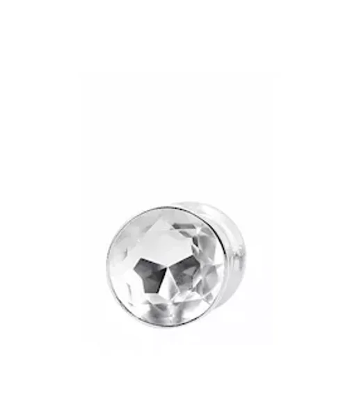 Ribbed Diamond Plug - Silver - 3.7 Inch — image 6 of 6
