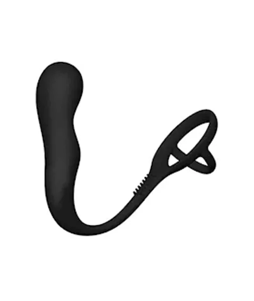 Alvin Butt Plug Cock Ring  - Black — image 2 of 2