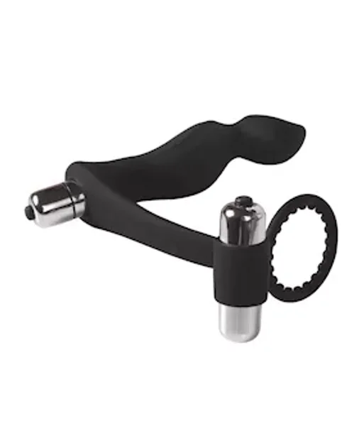 Cock Ring Anal Plug - Black - Black — image 5 of 6