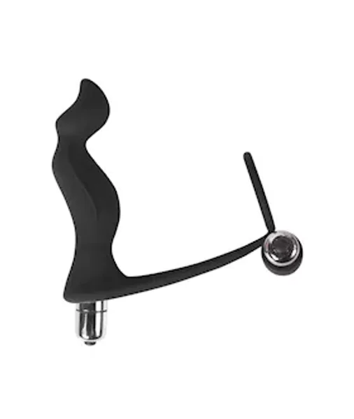 Cock Ring Anal Plug - Black - Black — image 4 of 6