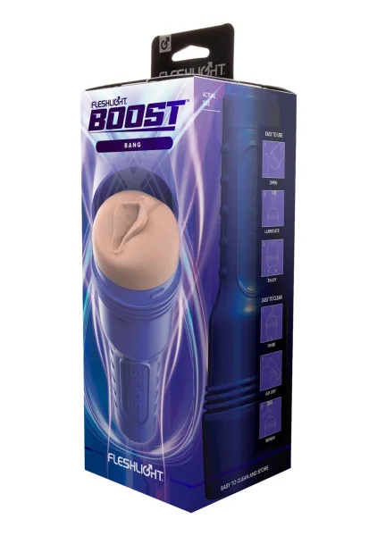 Fleshlight Boost Bang Vagina Penis Masturbator With Turbo Tech
