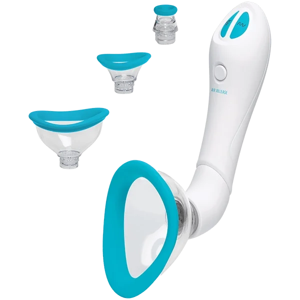 Bloom - Intimate Body Pump - Automatic - Vibrating - Rechargeable - Sky Blue/White — image 6 of 8