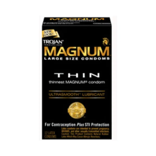 Trojan Magnum Thin Large Size Condoms With Ultrasmooth Lubricant — image 5 of 9