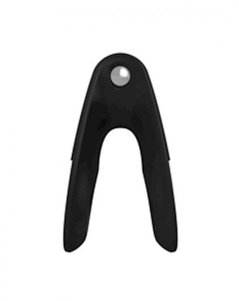OVO B12 - White Chrome Silicone Cock Ring