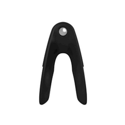 OVO B12 White Chrome Silicone Cock Ring
