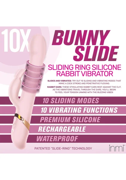 Sliding Ring Rabbit Vibrator | Blended Clit & G-Spot Orgasm Rabbit