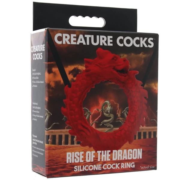 Rise Of The Dragon Silicone Cock Ring By Creature Cocks
