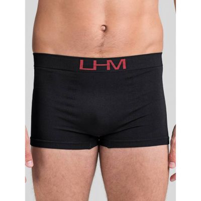 LHM Total Stud Black Seamless Boxer Shorts