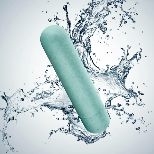Gaia Eco Bullet Biodegradable & Recyclable Mini Vibrator By Blush Novelties - Aqua — image 7 of 13