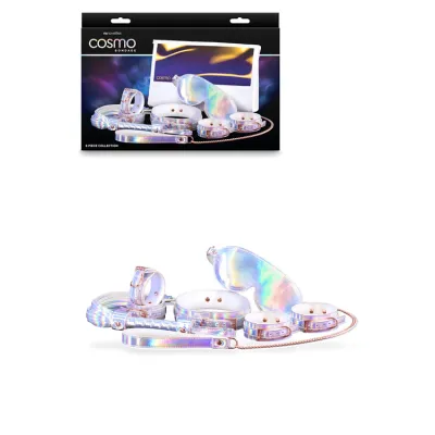 nsnovelties Cosmo Bondage 6 Piece Bondage Kit in Holographic Rainbow