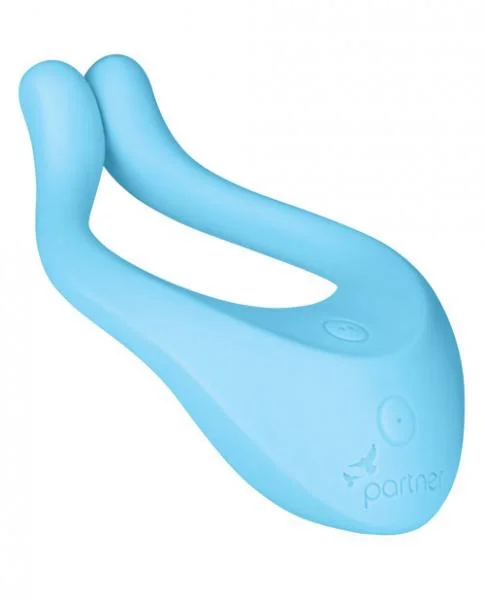Satisfyer Partner Multifun 1 Blue Couples Vibrator — image 5 of 8