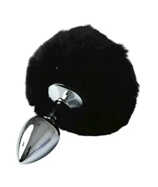 Metal Bunny Butt Plug - Black/silver - 5.5 Inch — image 2 of 6