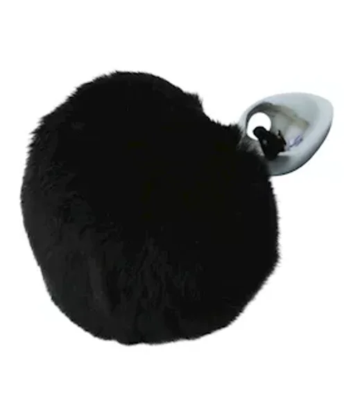 Metal Bunny Butt Plug - Black/silver - 5.5 Inch — image 5 of 6