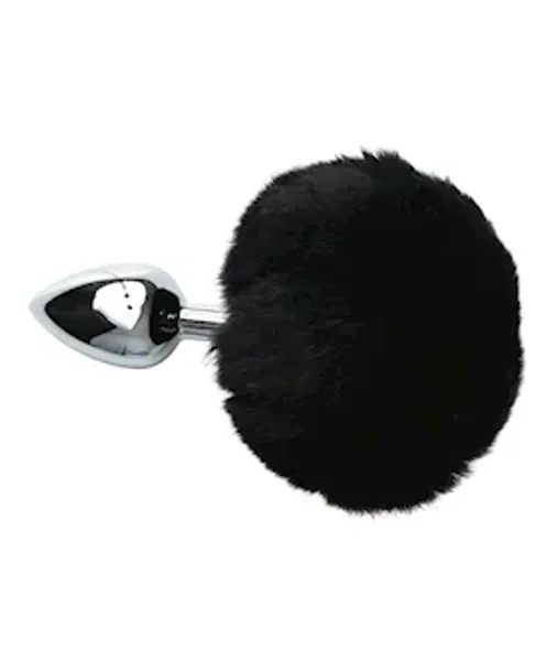 Metal Bunny Butt Plug - Black/silver - 5.5 Inch — image 6 of 6